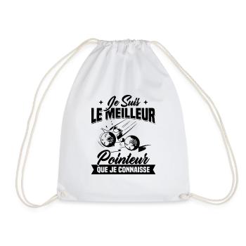 Je Suis Le Meilleur Pointeur Que Je Connaisse - Sac de sport léger - blanc - Devant