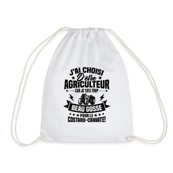 Agriculteur et Beau-gosse - Sac de sport léger - blanc - Devant