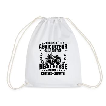 Agriculteur et Beau-gosse - Sac de sport léger - blanc - Devant