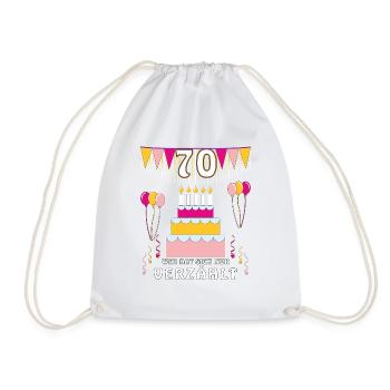 GEBURTSTAG 70 - Turnbeutel - Weiß - Vorne