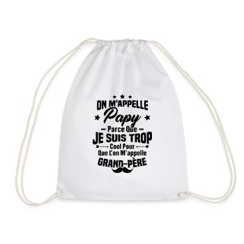 On m'appelle Papy parce que je suis trop cool - Sac de sport léger - blanc - Devant