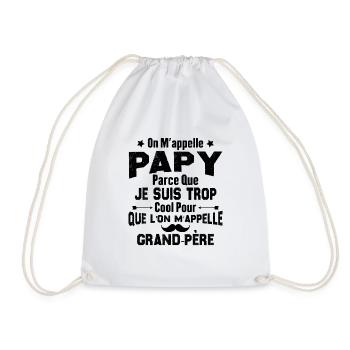 On m'appelle Papy parce que je suis trop cool - Sac de sport léger - blanc - Devant