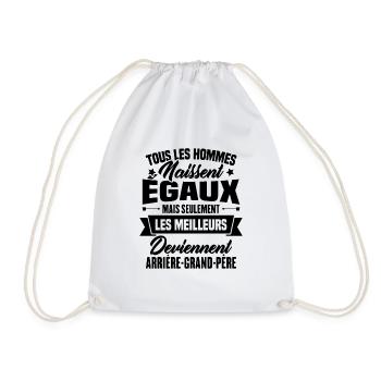 Les meilleurs hommes deviennent Arrière grand-père - Sac de sport léger - blanc - Devant