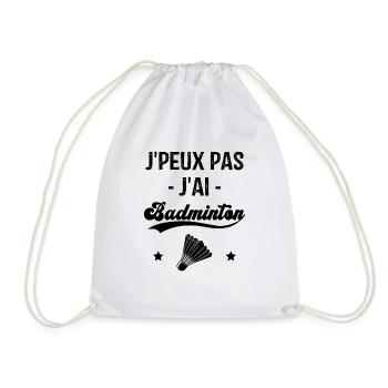 Je Peux Pas J'ai Badminton - Sac de sport léger - blanc - Devant