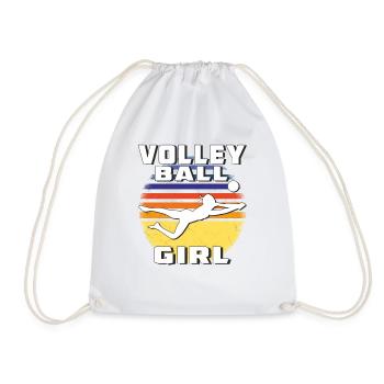 VOLLEYBALL GIRL - Turnbeutel - Weiß - Vorne