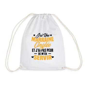 J'ai une marraine cinglée et je peux m'en servir - Sac de sport léger - blanc - Devant