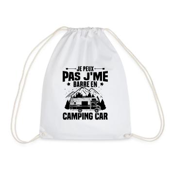 Je peux pas je me barre en camping-car - Sac de sport léger - blanc - Devant