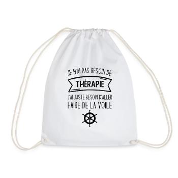 J'ai juste besoin d'aller faire de la voile - Sac de sport léger - blanc - Devant