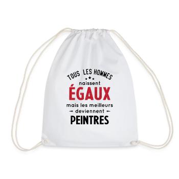 Les meilleurs hommes deviennent peintres - Sac de sport léger - blanc - Devant