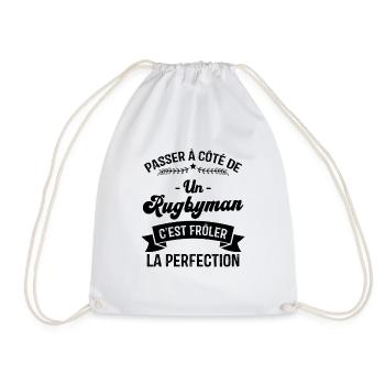 Rugbyman C'est Frôler La Perfection - Sac de sport léger - blanc - Devant
