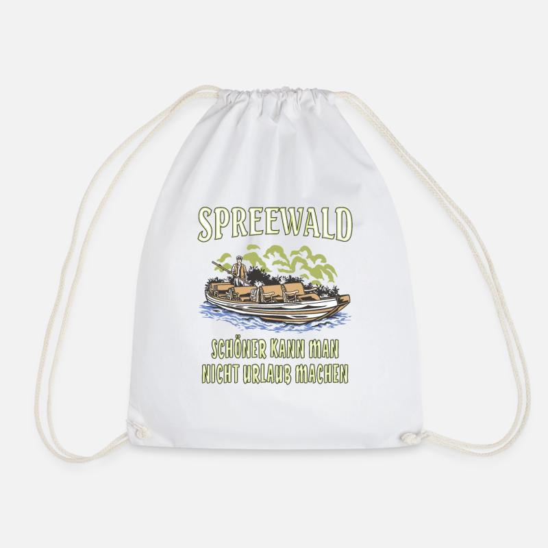 SPREEWALD URLAUB MACHEN - Turnbeutel - Weiß