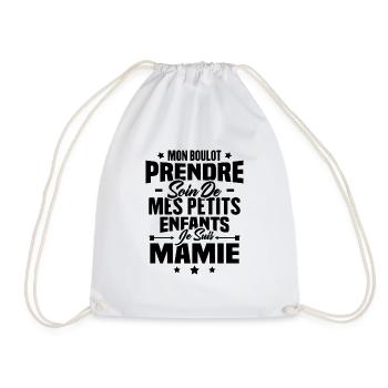 Prendre soin de mes petits enfants, Je suis mamie - Sac de sport léger - blanc - Devant