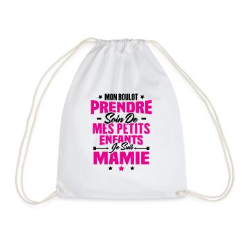 Prendre soin de mes petits enfants, Je suis mamie - Sac de sport léger - blanc - Devant