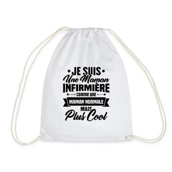 Maman infirmière comme une Maman normale plus cool - Sac de sport léger - blanc - Devant