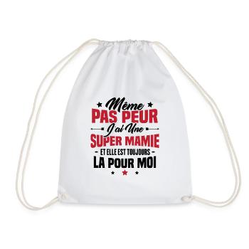 J'ai une Mamie et elle est toujours la pour moi - Sac de sport léger - blanc - Devant