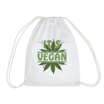 HEMP ITS VEGAN - Turnbeutel - Weiß - Vorne