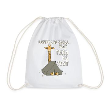 GIRAFFE CAMPING BETTER ONE SMALL TENT - Drawstring Bag - white - Front
