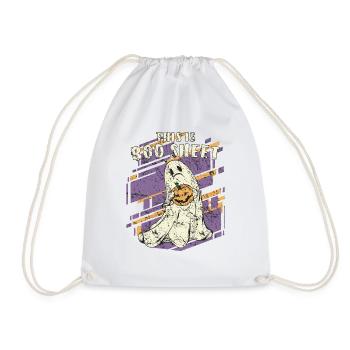 HALLOWEEN C’EST BOO SHEET - Sac de sport léger - blanc - Devant
