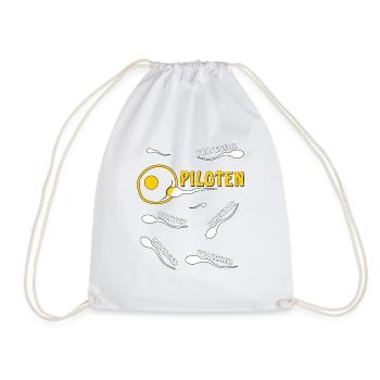 PILOTES - Sac de sport léger - blanc - Devant