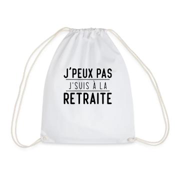 Je peux pas je suis à la retraite - Sac de sport léger - blanc - Devant