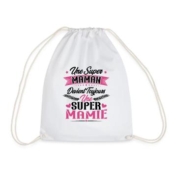 Une super maman devient toujours une super mamie - Sac de sport léger - blanc - Devant