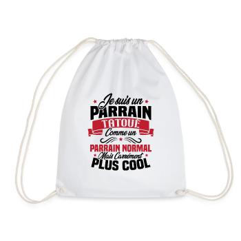 J'ai un parrain tatoué comme un parrain normal - Sac de sport léger - blanc - Devant