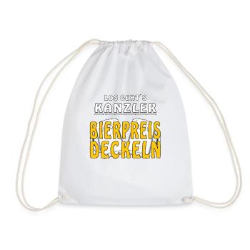 KANZLER BIERPREIS DECKELN - Turnbeutel - Weiß - Vorne