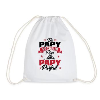 Un papy pêcheur est un papy parfait - Sac de sport léger - blanc - Devant