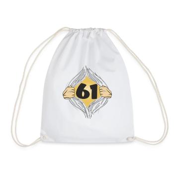 61 DRESS ON - Drawstring Bag - white - Front