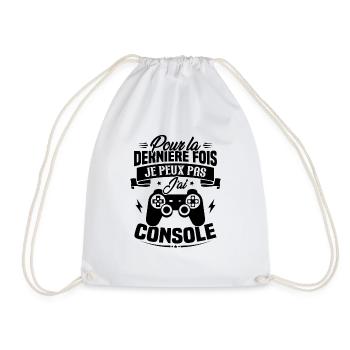 Pour la derniere fois je peux pas j'ai console - Sac de sport léger - blanc - Devant
