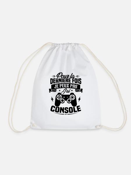 Pour la derniere fois je peux pas j'ai console - Sac de sport léger - blanc