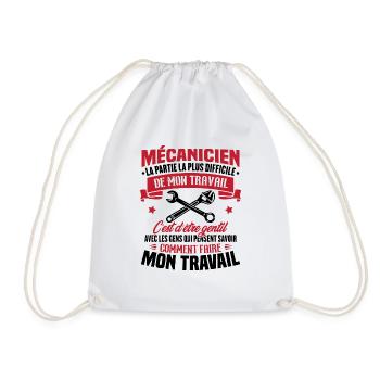 Humour Cadeau pour Mécanicien - Sac de sport léger - blanc - Devant