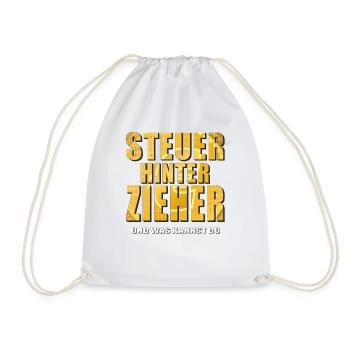 STEUERHINTERZIEHER - Turnbeutel - Weiß - Vorne
