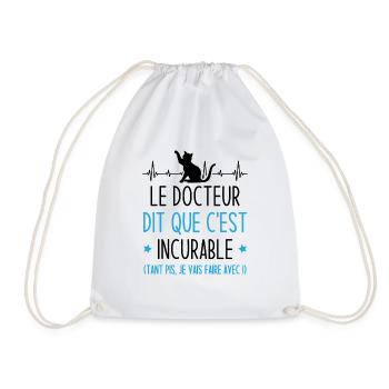 Le docteur dit que c'est incurable - Sac de sport léger - blanc - Devant
