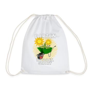 GARTEN BUDDEL SHIRT - Turnbeutel - Weiß - Vorne