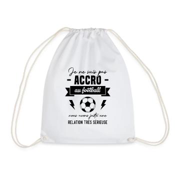 Je ne suis pas accro au football - Sac de sport léger - blanc - Devant