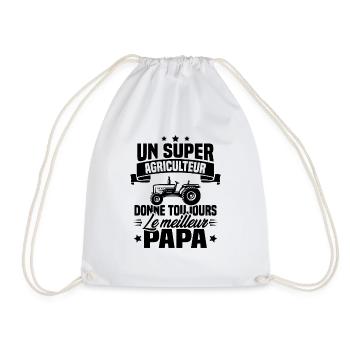 Super agriculteur donne toujours le meilleur papa - Sac de sport léger - blanc - Devant