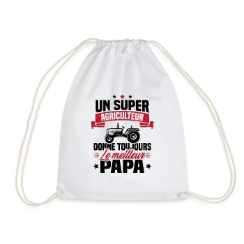 Super agriculteur donne toujours le meilleur papa - Sac de sport léger - blanc - Devant