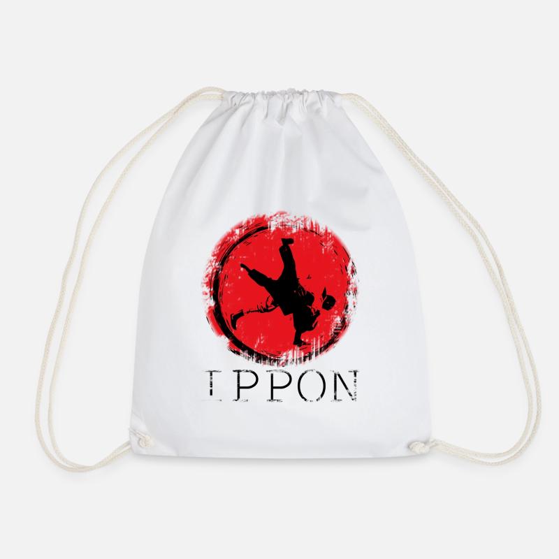 judo ippon Tshirt Design - Turnbeutel - Weiß