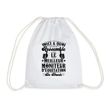 Le meilleur moniteur d'équitation du monde - Sac de sport léger - blanc - Devant
