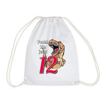 ANNIVERSAIRE Yaahh a maintenant 12 ans - Sac de sport léger - blanc - Devant