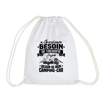 Pas besoin de thérapie, besoin de mon camping-car - Sac de sport léger - blanc - Devant