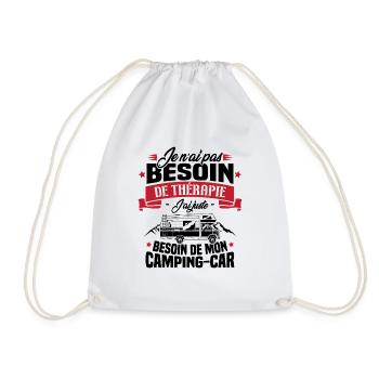 Pas besoin de thérapie, besoin de mon camping-car - Sac de sport léger - blanc - Devant