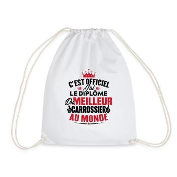 Meilleur carrossier au monde - Sac de sport léger - blanc - Devant