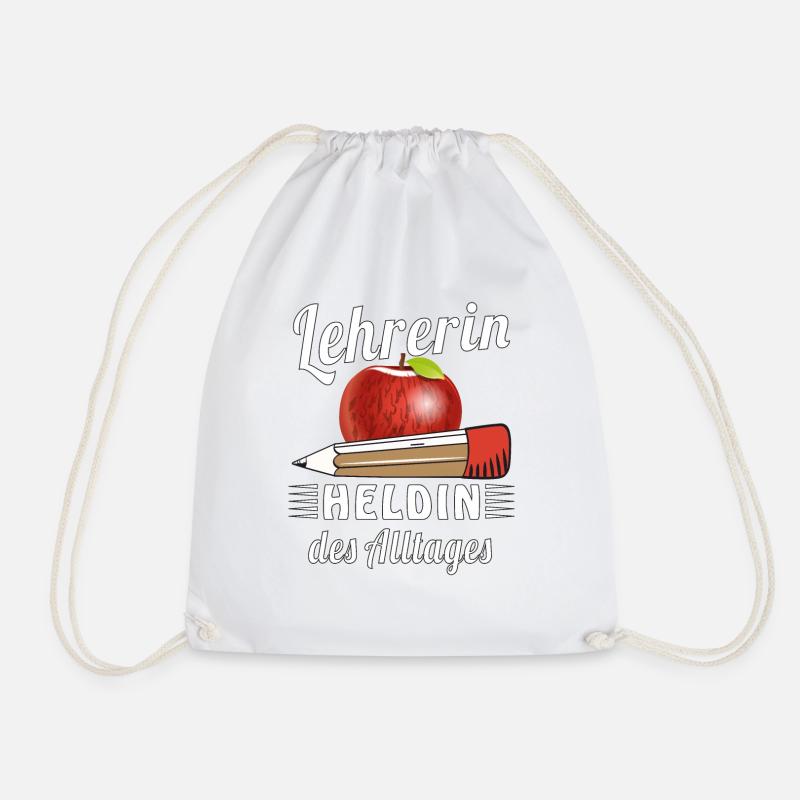 LEHRERIN HELDIN DES ALLTAGES - Turnbeutel - Weiß