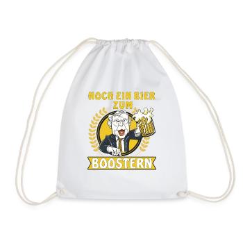 NOCH EIN BIER ZUM BOOSTERN - Turnbeutel - Weiß - Vorne