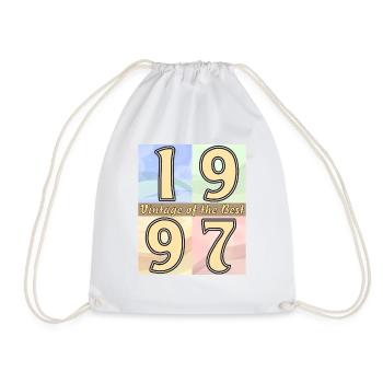 BIRTHDAY YEAR 1997 - Drawstring Bag - white - Front