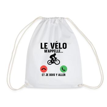 Le vélo m'appelle - Sac de sport léger - blanc - Devant
