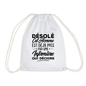 Cet homme est déjà pris par une infirmière - Sac de sport léger - blanc - Devant