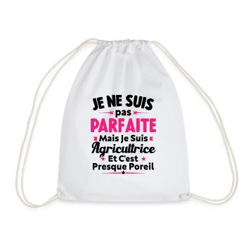 Pas parfaite mais je suis Agricultrice - Sac de sport léger - blanc - Devant